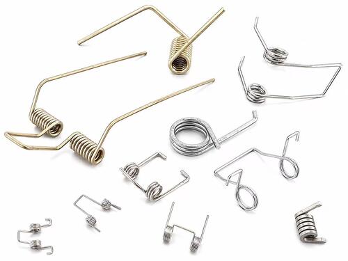 What are the main applications of torsion springs?